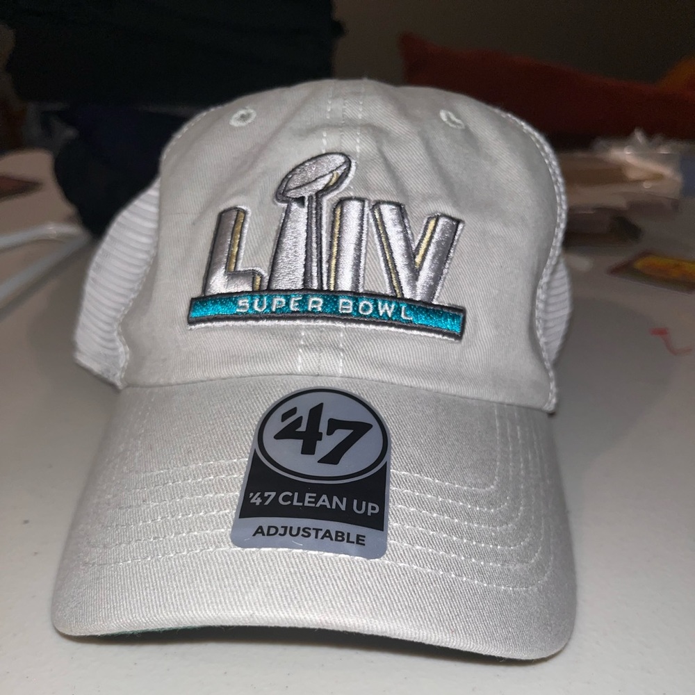 NEW SUPER BOWL LIV KC CHIEFS SF 49ERS HAT CAP 47MVP NFL 2020 Clean Up Adjustable
